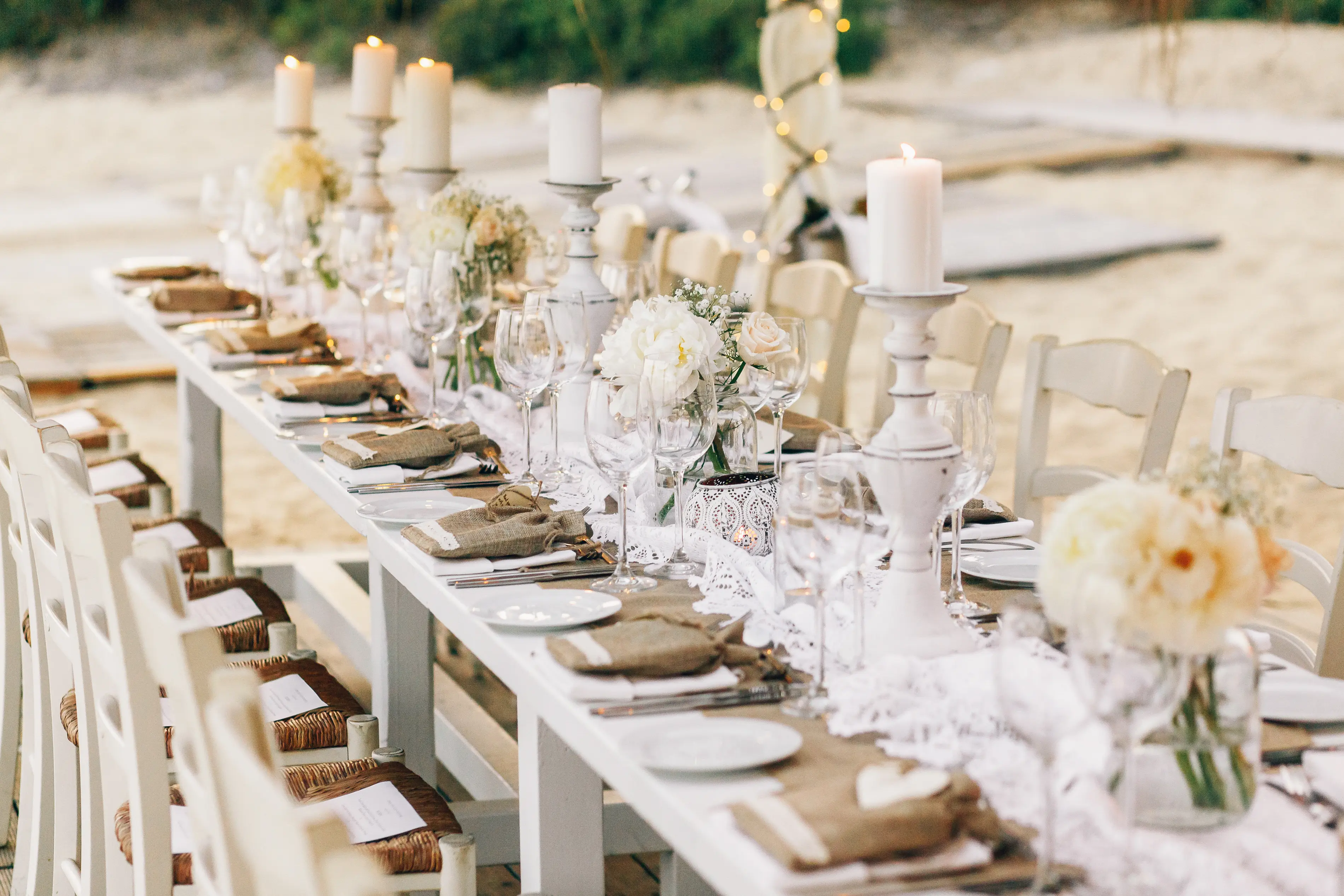Reception Dinner Setup